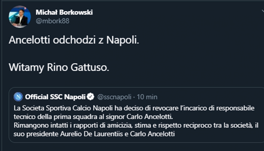OFICJALNIE! Napoli zmienia trenera!